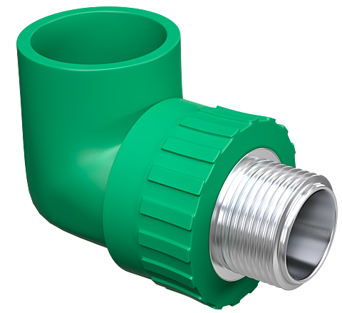 JOELHO 90° M/F COM INSERTO METÁLICO PPR