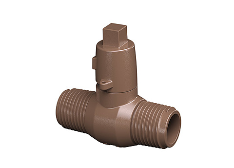 REGISTRO COM ROSCA EXTERNA E CABEÇA QUADRADA 