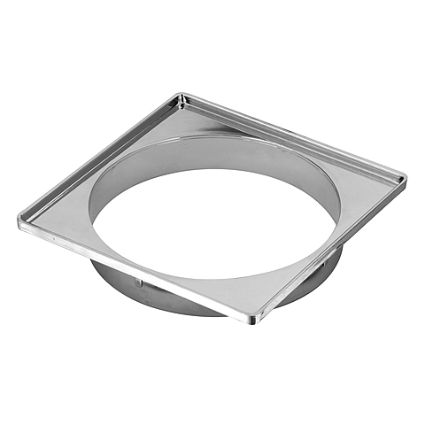 PORTA GRELHA QUADRADA CROMADA 